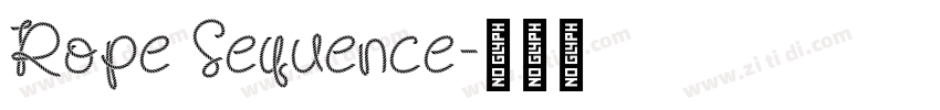 Rope Sequence字体转换